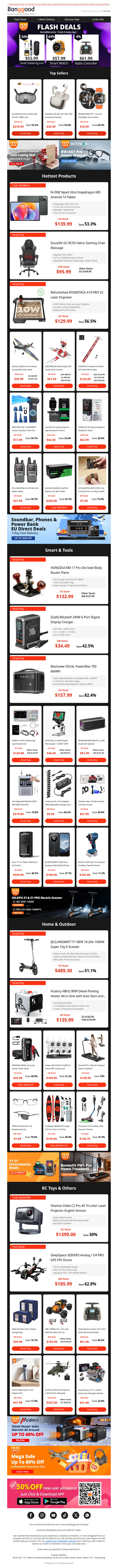 [ 11.11 Sale Flash Deals & Mail Only ]  40Pcs Only Refurbished ATOMSTACK A10 PRO V2 $129.99! 20Pcs Only $157.99 666Wh Power Station! 48H Limited!