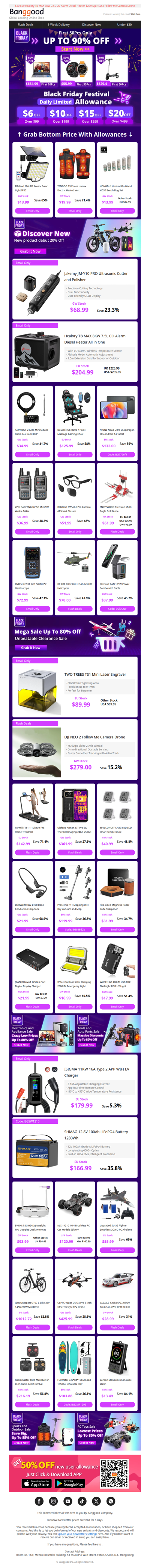 🎊Blαck Fridαy Start Now! Up To 90% OFF+ Total $51 OFF Allowace, $68.99 Jakemy Ultrasonic Cutter and Polisher >