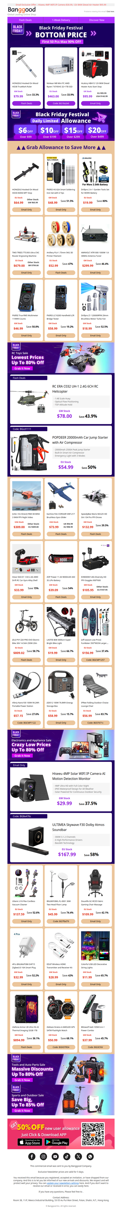 💥 [First 50pcs Grab the Bottom Price] $78 6CH RC Helicopter, $18.99 120000RPM Turbo Fan 💥