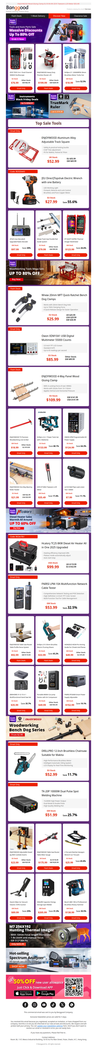 [Bl@ck Friday DIY Tools] Pipe Leak Listen Test Only $7.99! Brushless Impact Wrench EU Only $27.99! Track Square Multiple Only From $52.99,Shop Now>>