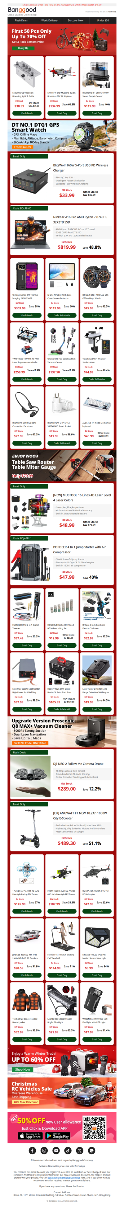 Your Christmas Gift Just Got Cheaper! 3 in 1 Hole Puncher $38.99, Ninkear A16 Pro 32+2TB SSD 48% OFF 💥💥