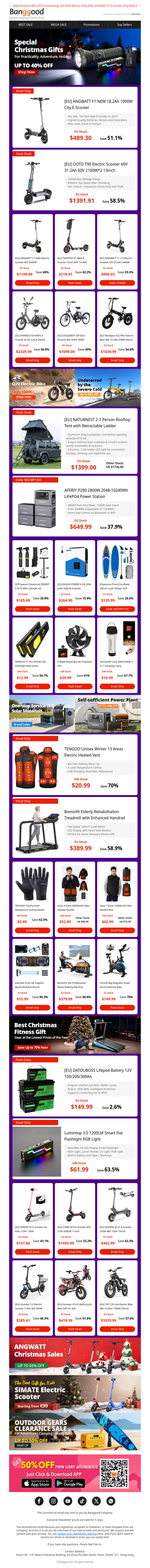 [Xmas Exclusive Price!] Only €704.45 Get Aferiey P280 Expandable Power Station! E-bike Low To $147.25, Heated Vest Only $20.99 Grab Now>>