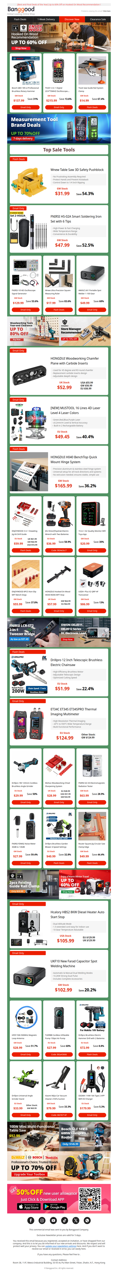[Xmas Deals on Brand New DIY Tools & Auto] HONGDUI BenchTop Quick Mount Hinge System $165.99, MUSTOOL 4D 16 Line Laser Level $49.45!