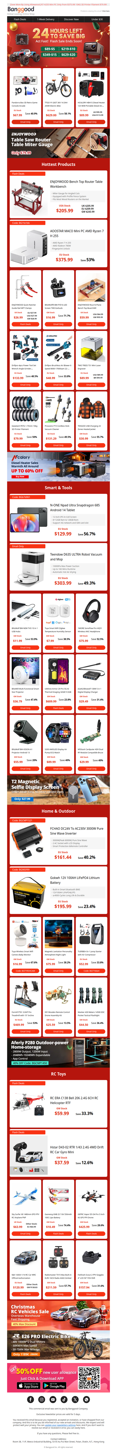 [Catch Last Chane!] Christmas Sale 24 Hrs Countdown! Blitzwolf LED Screen TWS Earbuds Only $16.99! TWOTREES Laser Engraver $89.99! Hurry!