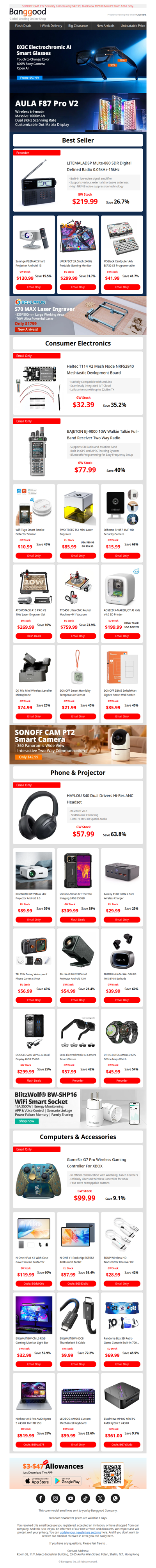 [Hurry! CES Savings] MLite-880 SDR Radio from $219.99, AI Smart Glasses from $57.99.