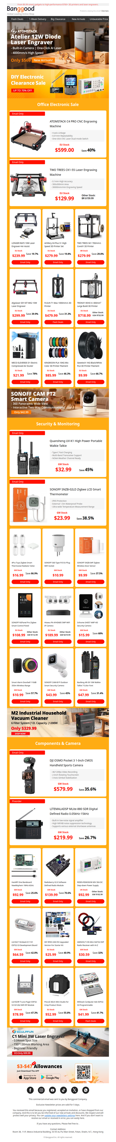 [Flash Sale Alert] Top Picks in Consumer Electronics & Office Tools - Surprise Prices Inside!