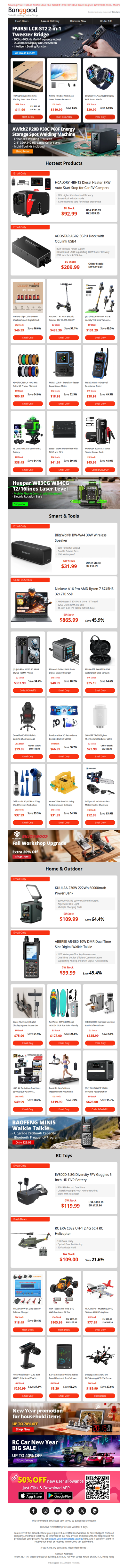 [Discount Upgrade!] Hottest Hcalory HBH1S $92.99! Blitzwolf HL7 AMOLED Smart Watch $39.99! 48H Limited!