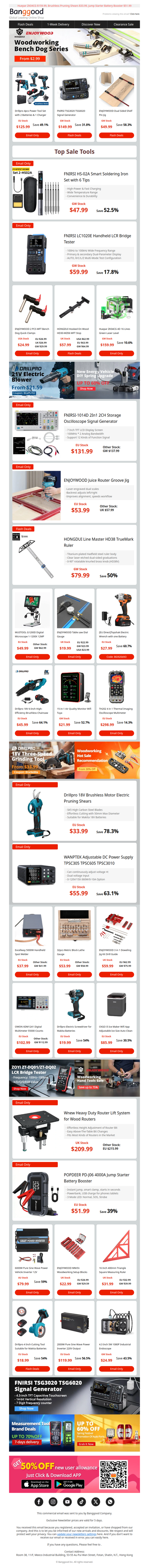 [Hot & New DIY Tools] NEW ENJOYWOOD Shelf Pin Jig $49.99, FNIRSI TSG3020 Signal Generator Only $149.99!