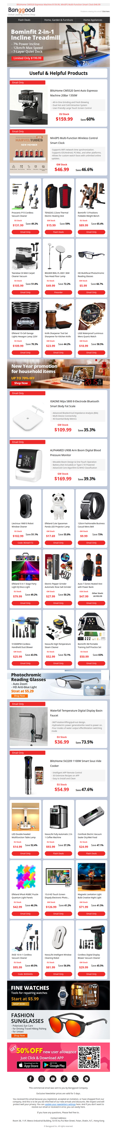 [Fitness Sale] Bominfit 2 in 1 Incline Treadmill Only $199.99, Bominfit 13 Positions Foldable Weight Bench $89.99.