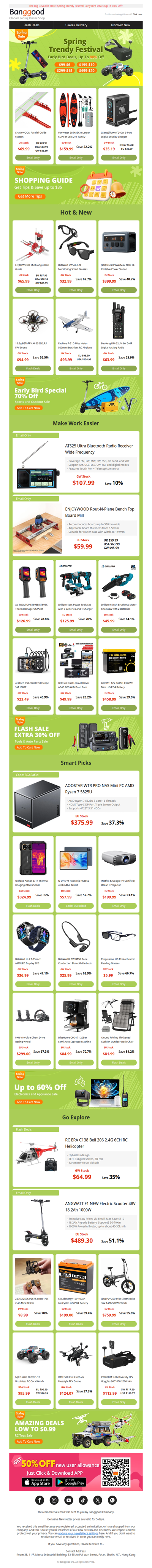 Spring Into Savings: Parallel Guide System $69.99, 1024Wh Portable Power Station 40% OFF