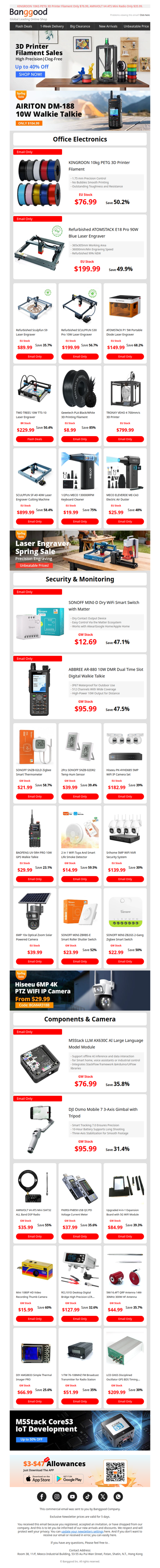 [Flash Sale Alert] Top Picks in Consumer Electronics & Office Tools - Surprise Prices Inside!