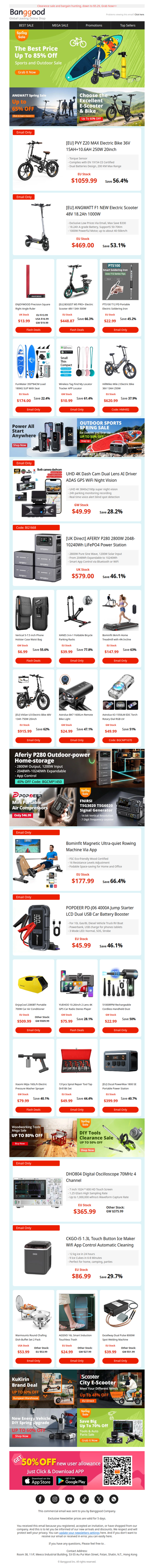 🛴[Mail Exclusive Limited Deals! 80% OFF ]Limited time offer, Outdoor & Auto Parts, Grab Now>