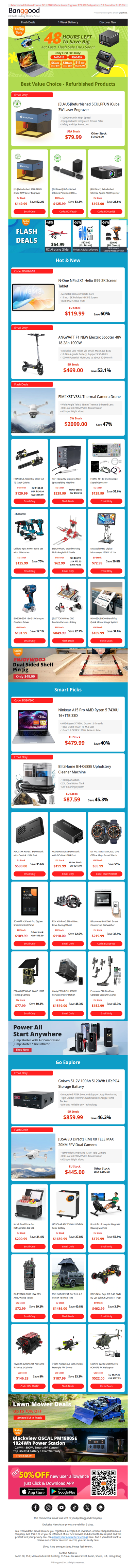 [Spring Trendy Festival 48Hrs Countdown⏰] Daily First 888 Extra $35 Off Coupon! ANGWATT F1 NEW Last Wave Only $469! Thermal Camera Drone FIMI X8T $2099!