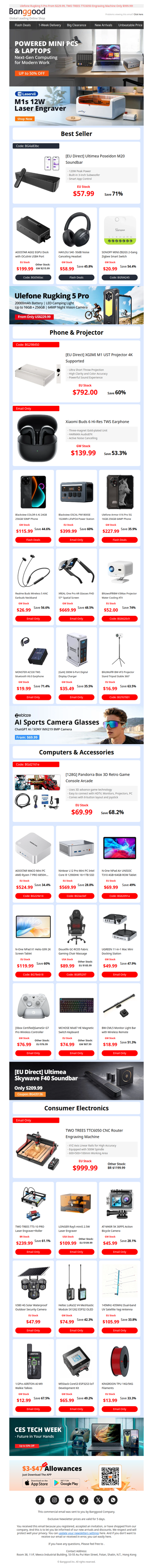 [Up to 50% OFF] Powered MINI PCS & Laptops! Only $57.99 Ultimea Poseidon M20 Soundbar, Grab Now >