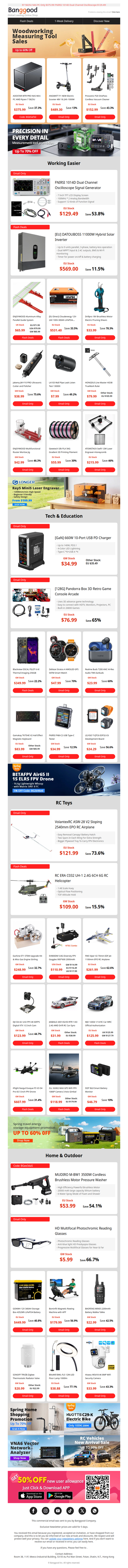 [Super Value Choice] Jakemy JM-Y10 Pro Ultrasonic Cutter $38.99! LONGER MiniS Laser Engraver $109.99! 660W GaN 10Port Charger Only $34.99!