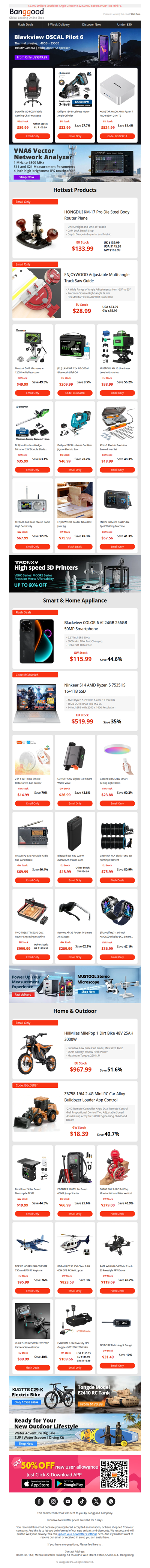 [Weekend Clearance Sale!] KM17 Pro Router Plane $133.99! Blackview COLOR 6 24+256 Smartphone $115.99! Mustool DM9 Microscope $49.99!