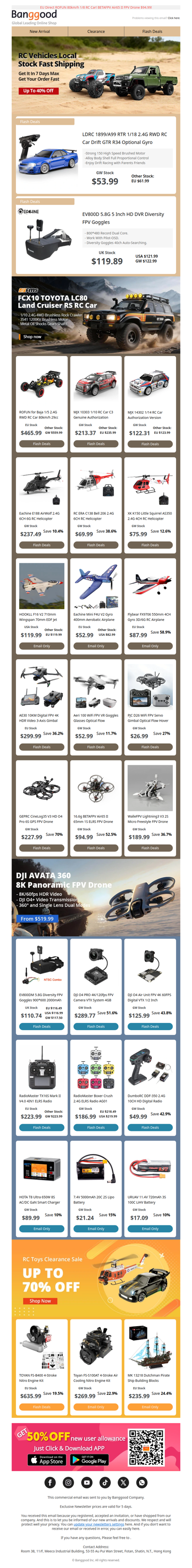 [UP TO 70% OFF Limited Deals! ]Eachine Mini F4U RC Airplane Only $52.99! LDRC 1/18 GTR R34 Drift RC Car From $53.99! XK K150 RC Helicopter $75.99! Grab Now!