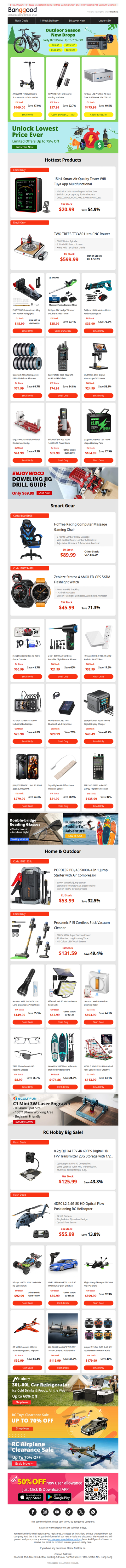 [Non- Limited Early Access!] Outdoor Season Sale Start in 24H! Grab Alllowance to Enjoy Max $20 Extra Discount Now!