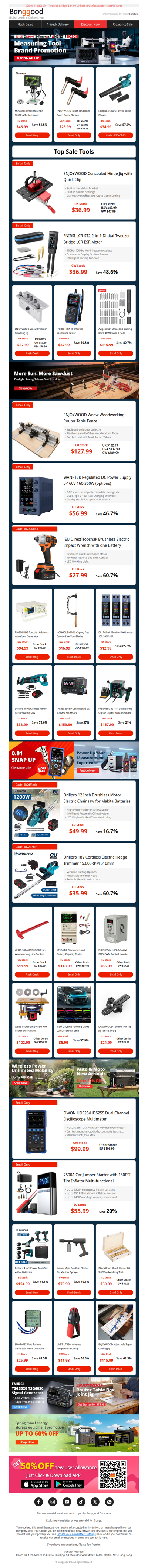 [DIY Tools & Auto]ENJOYWOOD Wnew Precision Doweling Jig $37.99! Mustool DM9 Digital Microscope Only $46.99!