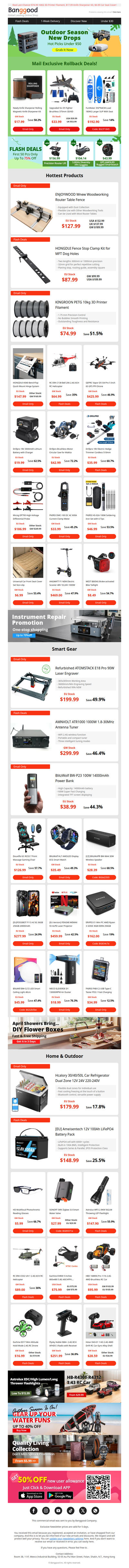 [ Final Call ] Subscriber Exclusive: Last Wave of Outdoor Season Rollback Sale!🚀