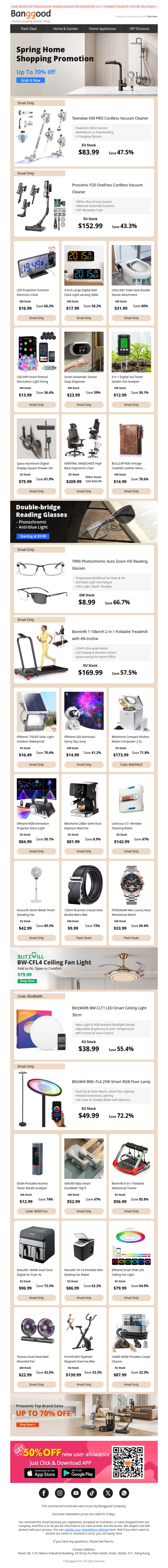 [New] Teendow V08 PRO Cordless Vacuum Cleaner only 8399$ Proscenic P20 OnePass Cordless VacuumCleaner only $152.99