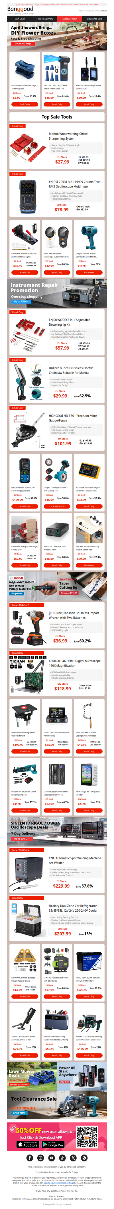 [DIY Tools & Auto🪚]Fast & Free Shipping! Mohoo Chisel Sharpening System $58, FNIRSI RMS Oscilloscope Multimeter $78.99, Drillpro Turbine Blower $15.99..