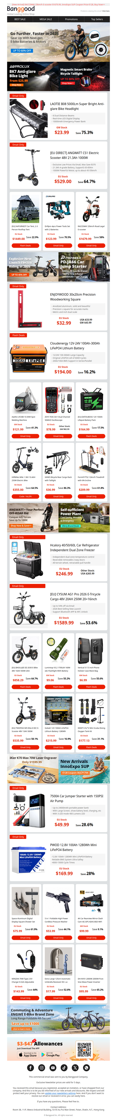 [Up to 60% Off Outdoor Sale] E-Scooter & Bicycle Gear🚲– Best Deals & Low Prices on Cycling Accessories!