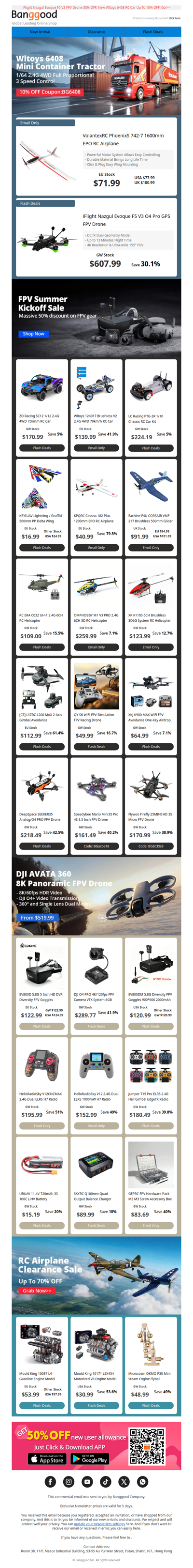 [RC Toys Mega Sales] VolantexRC PhoenixS 742-7 RC Airplane Only $71.99, FPV Summer Kickoff Sale Max 50% OFF, Shop Now!>>