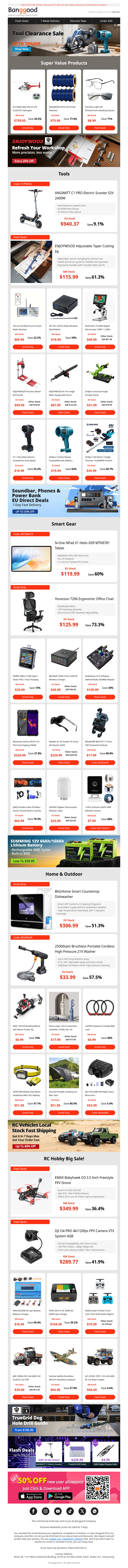 [Sunday Clearance: Up to 70% Off!] 21V Cordless High Pressure Washer Only $33.99! Max 280NM Electric Screwdriver $18.99!