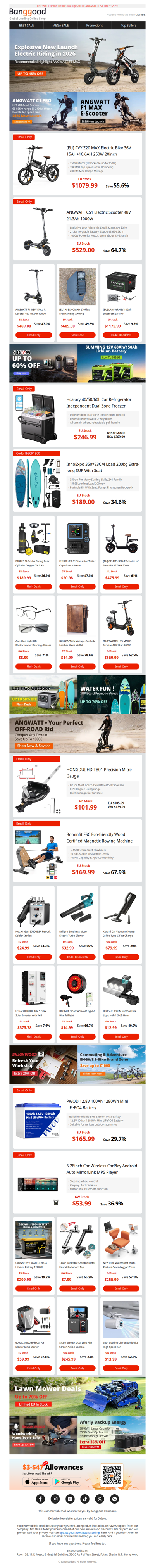 [Lowest Price + Extra Discount] Limited Offer on Outdoor & Auto Parts. Shop Now!