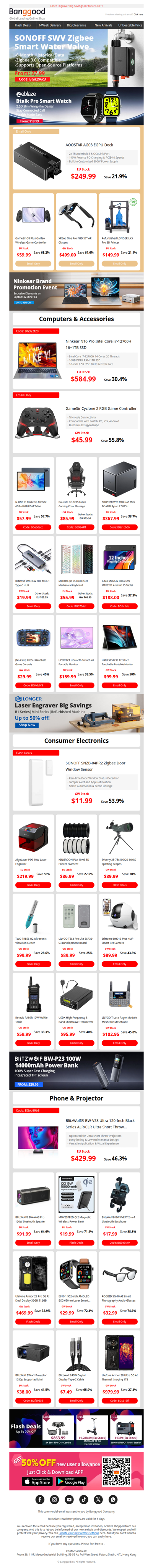 🔥[New Release] $249.99 AOOSTAR AG03 EGPU Dock, $18.99 Zeblaze Btalk Pro Smart Watch. limited Offer >