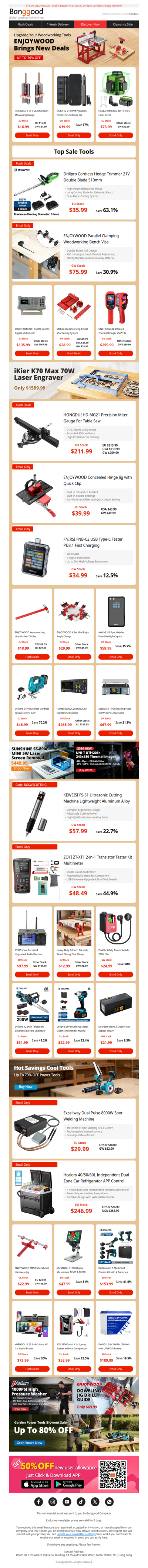 Upgrade Your Toolkit: Up to 70% OFF! Huepar 3D Level $116.99📐. DUKA Screwdriver Set $19.99!🪛