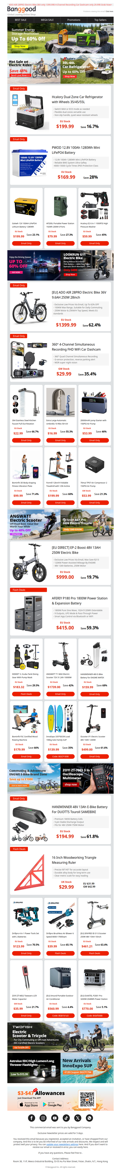 [Summer Outdoor Sale] Dual-Zone Car Fridge Only $199.99 & 1280Wh Battery Only $169.99!😍