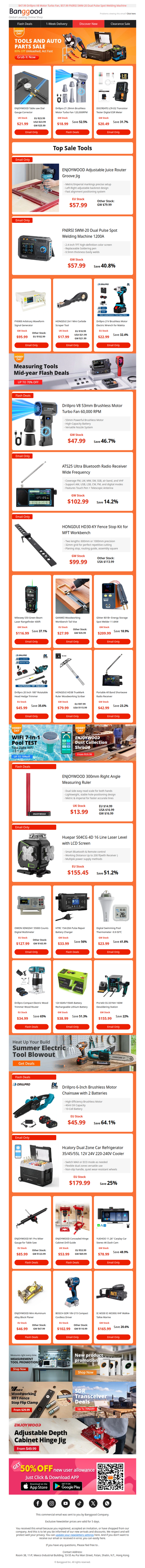[DIY Tools & Auto]Hobby Day 80% OFF! ENJOYWOOD Juice Router Groove Jig  $57.99,LCR-D2 Transistor Tester $20.49,Shop Now>