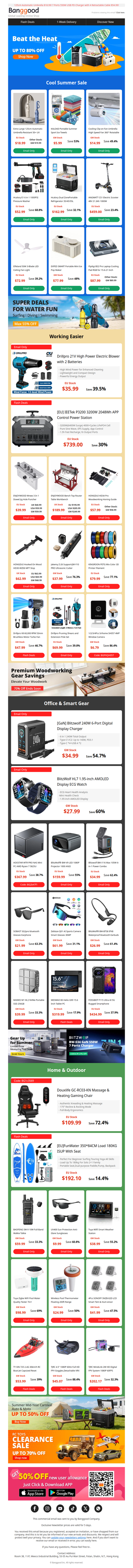 [Beat the Heat❄️] Cool Summer Sale is Live: Grab Up to 80% OFF on Cooling Gadgets!