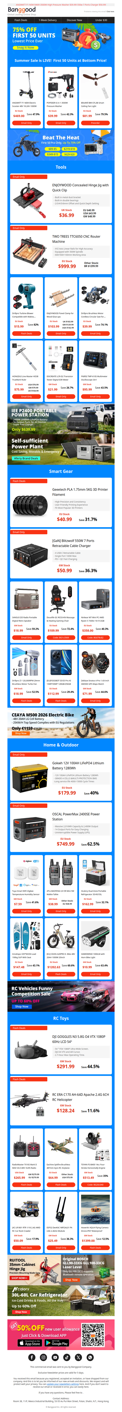 [Summer Vacation Sale Start Now!] First 50 Units at Bottom Price & Total $50 Allowance!