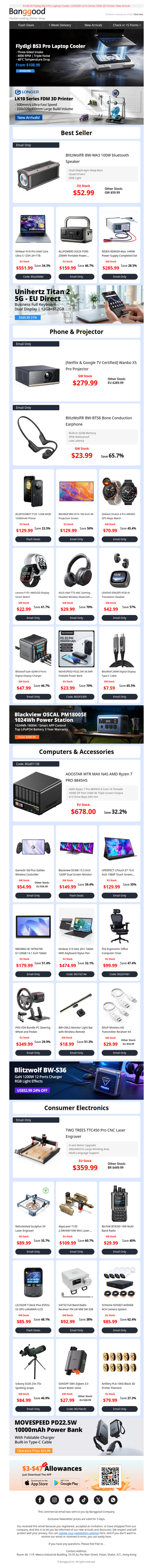 📢[Unbetable Price] $52.99 BW-WA3 Portable Speaker. $159.99 ALLPOWERS VOLIX P300 Power Station.