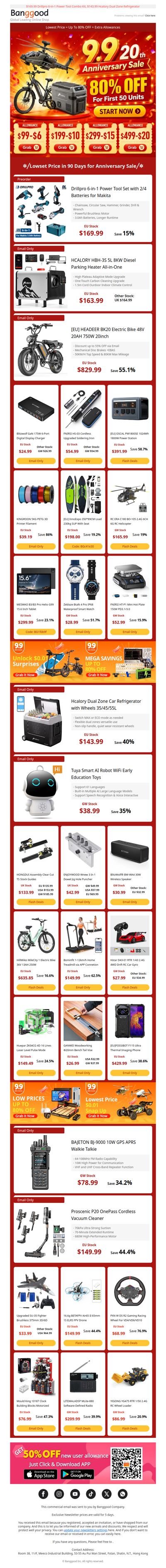 📢[START NOW] 80% OFF for 9.9 20th Anniversary Sale+ $6/$10/$15/$20 OFF Allowances, Grab >>