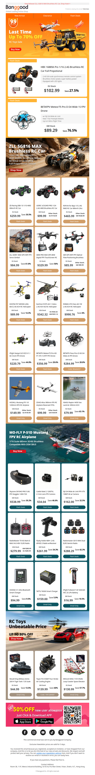 [20th Anniversary Sale × RC Toys Sale] Last Time Mega Saving Up to 70% OFF!