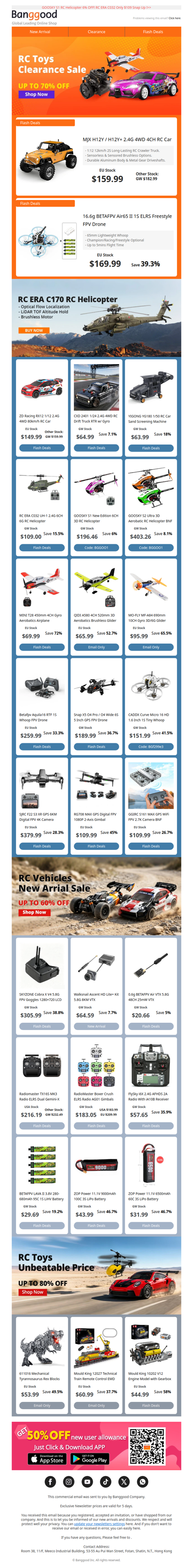 [Hot Sale] RC TOYS CLEARANCE SALE UP TO 70% OFF Snap Up ! Shop Now>>😀