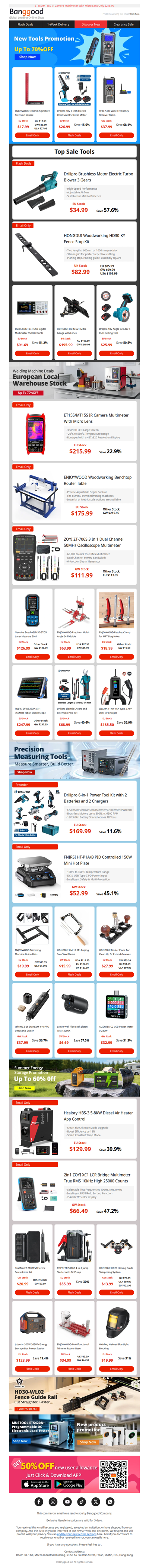 ⚡ FLASH SALE: New Tools Up to 70% OFF! Turbo Blower From $34.99| HONGDUI HD30-KY Fence Stop Kit $82.99>>