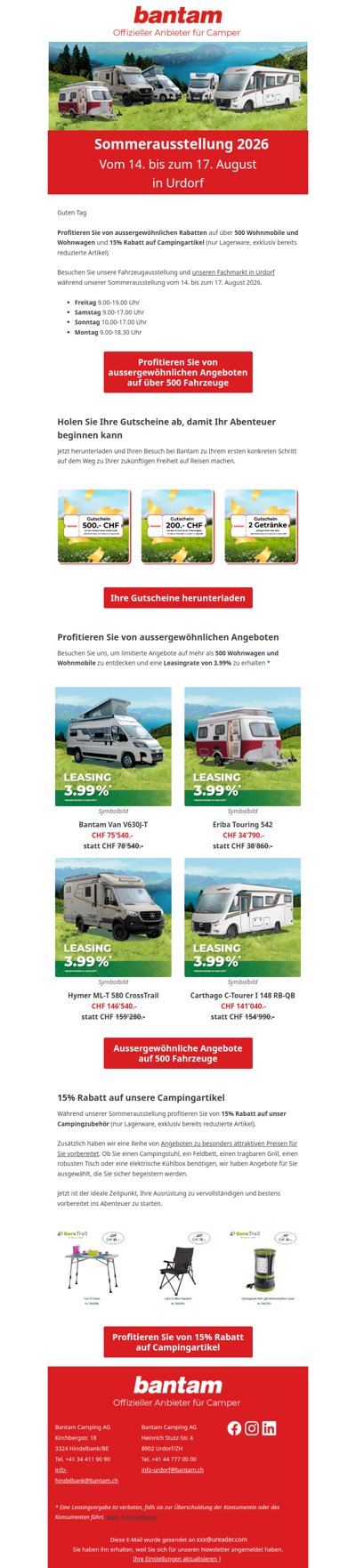 Sommerausstellung 2026 in Urdorf