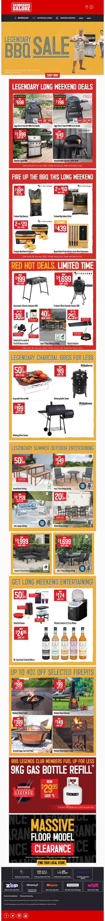 Gear Up for the Long Weekend BBQ – Legendary Deals Inside 🔥