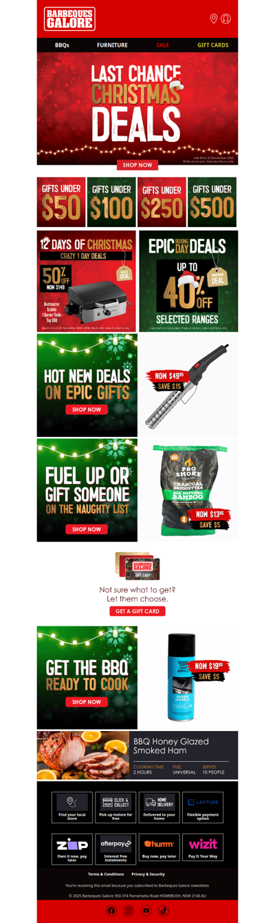 Your last-minute gift + grill fix – ready today!