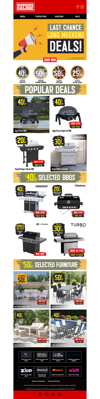 Your BBQ Upgrade Awaits – Save Up to 40%!