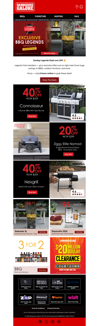 Your Sunday Just Got BBQlicious 😋 6 Hours Only!