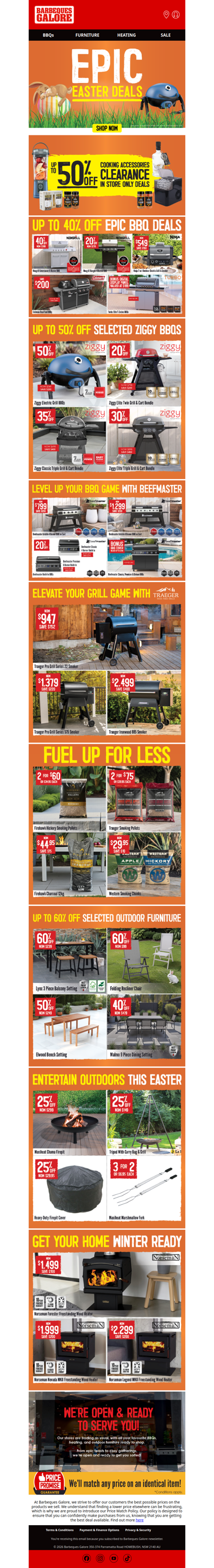 Easter Deals Ending Soon – Save Up To 40% on BBQs