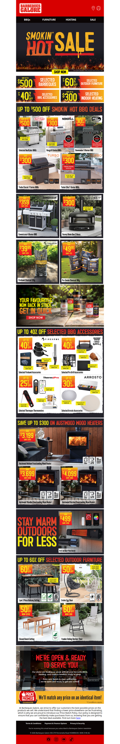 Smokin’ Hot Sale 🔥 Final Week!