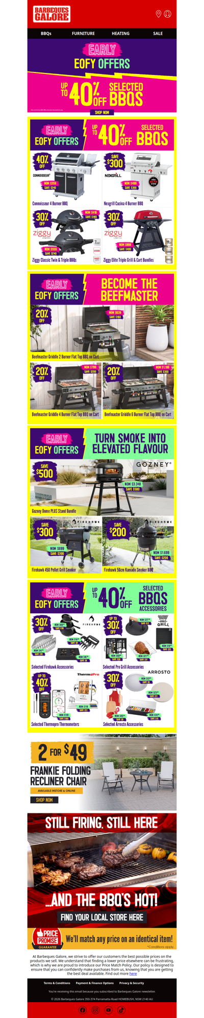Early EOFY 🔥 Up to 40% OFF BBQs