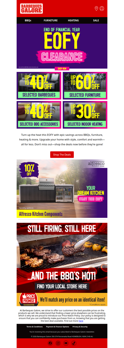 Long weekend plans? Shop EOFY deals!